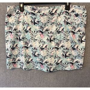 Pebble Beach Dry-Luxe Performance Palm Tree Leaves Golf Tennis Skort Sz XL‎